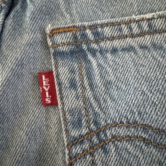 Levi’s Premium Ribcage Straight Jeans Women’s Size 30 Button-Fly Lightwash Denim - Picture 14 of 14